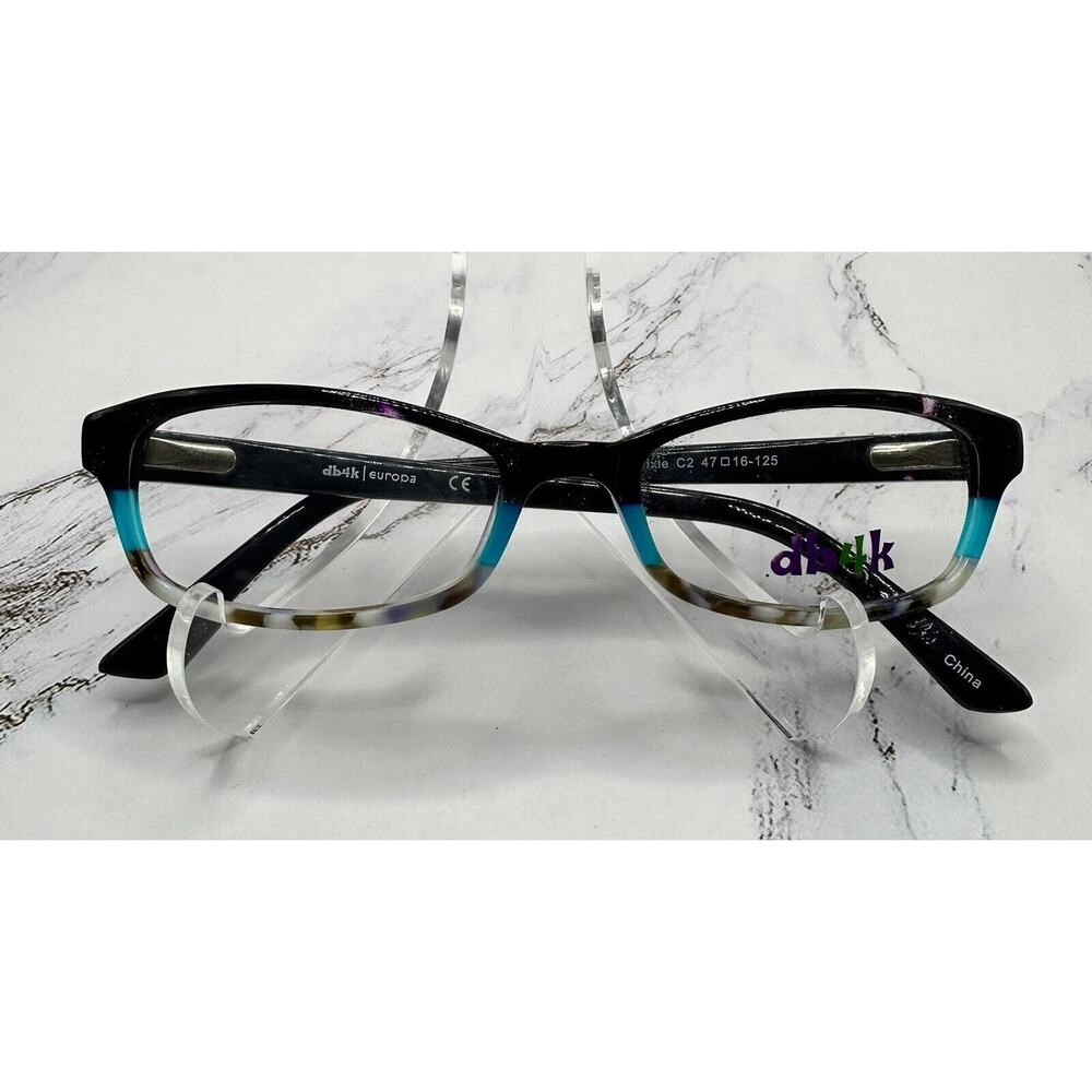 DB4K By Europa-Kids Eyeglasses- Pixie C2-Plum/Multi-Size 42-16-125-New w/Case